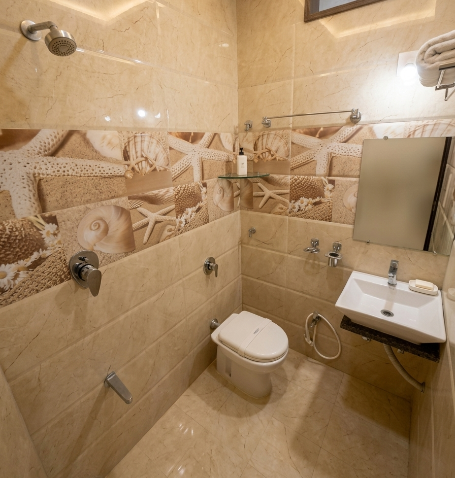 A bathroom, rebuilt